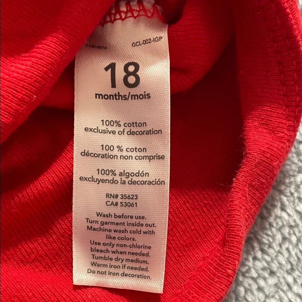 Carter's Boys Romper Red Hero Size 18 Month